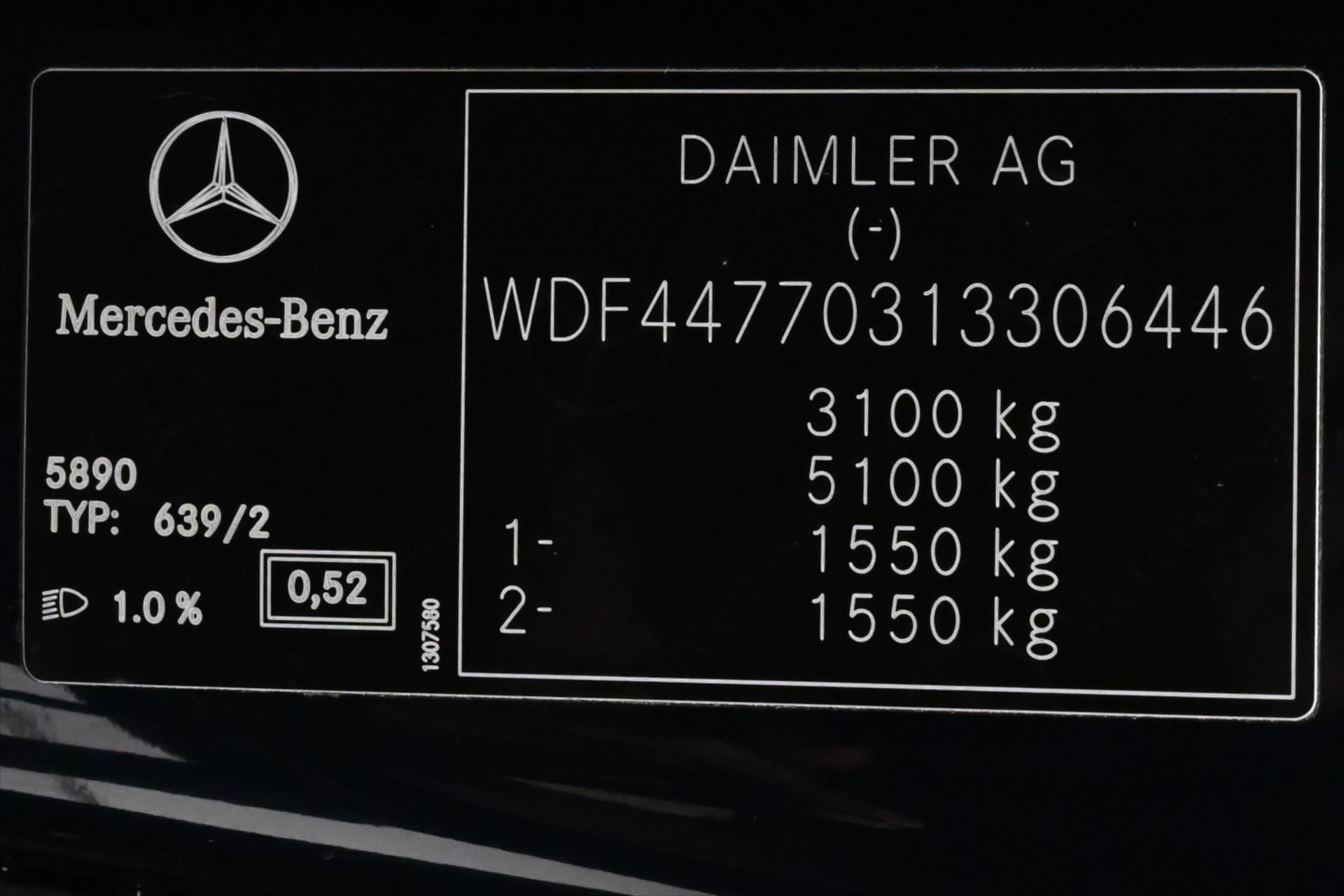 Hlavní fotografie vozu Mercedes-Benz Vito 2,1 116 CDi 120 kW AT7 8míst 4Matic Panorama Záruka až (11)