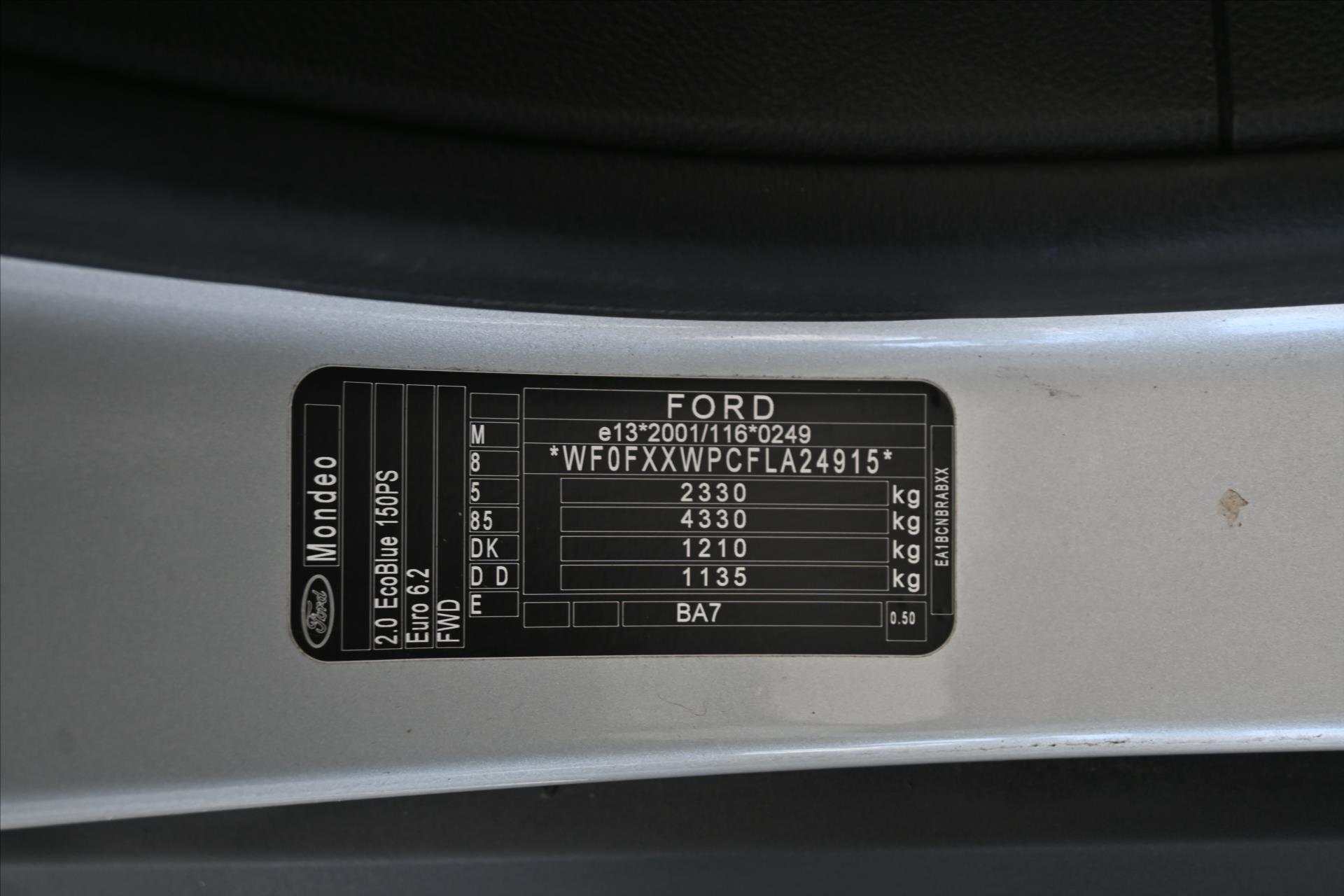 Hlavní fotografie vozu Ford Mondeo 2,0 ECOBLUE 110 kW*AT/8*Záruka až 5 let (8)