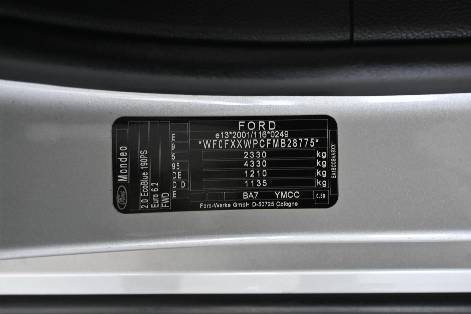 Hlavní fotografie vozu Ford Mondeo 2,0 EcoBlue 140 kW AT8 Titanium Záruka až 5 let (9)