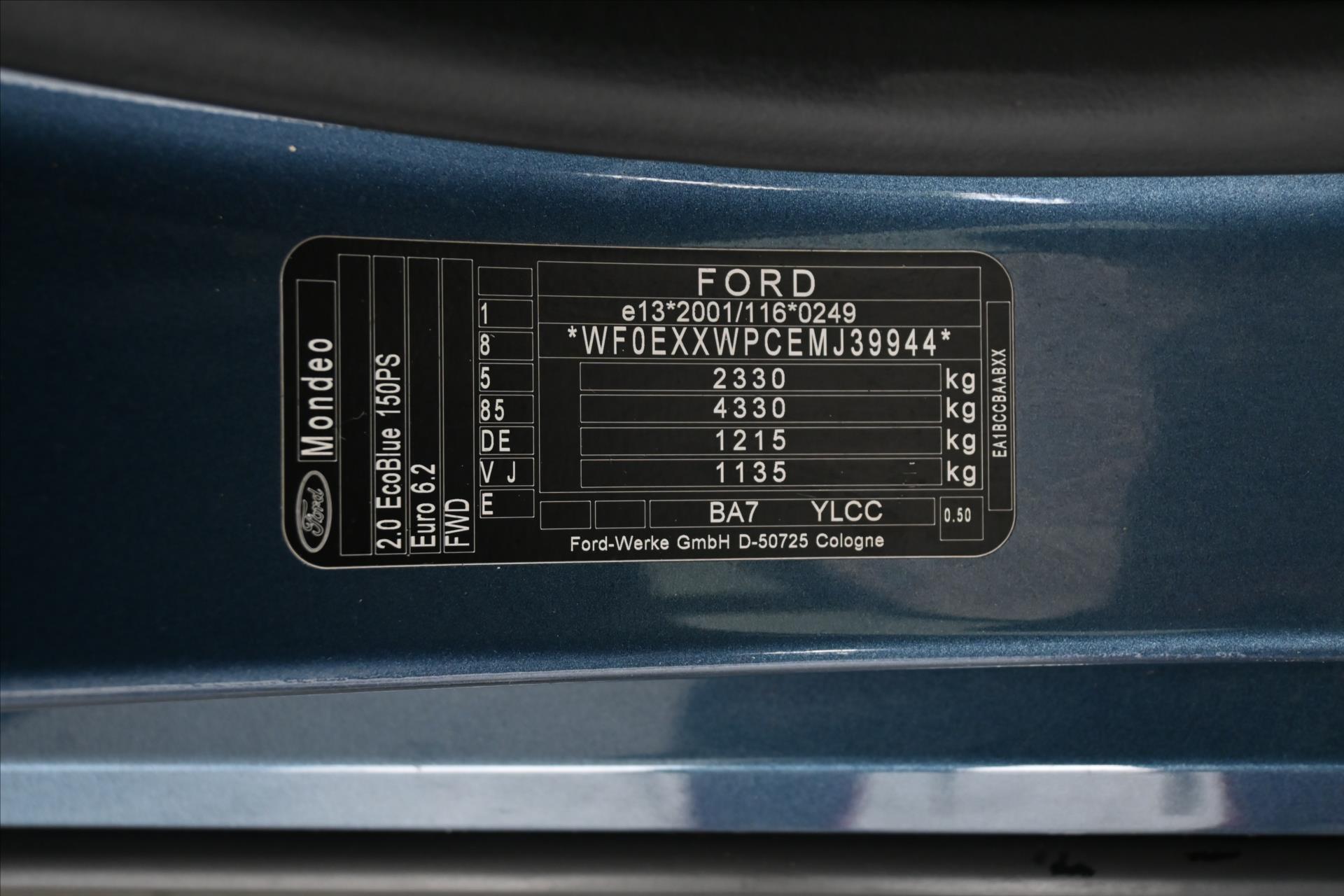 Hlavní fotografie vozu Ford Mondeo 2,0 EcoBlue 110 kW AT8 Titanium Záruka až 5 let (9)