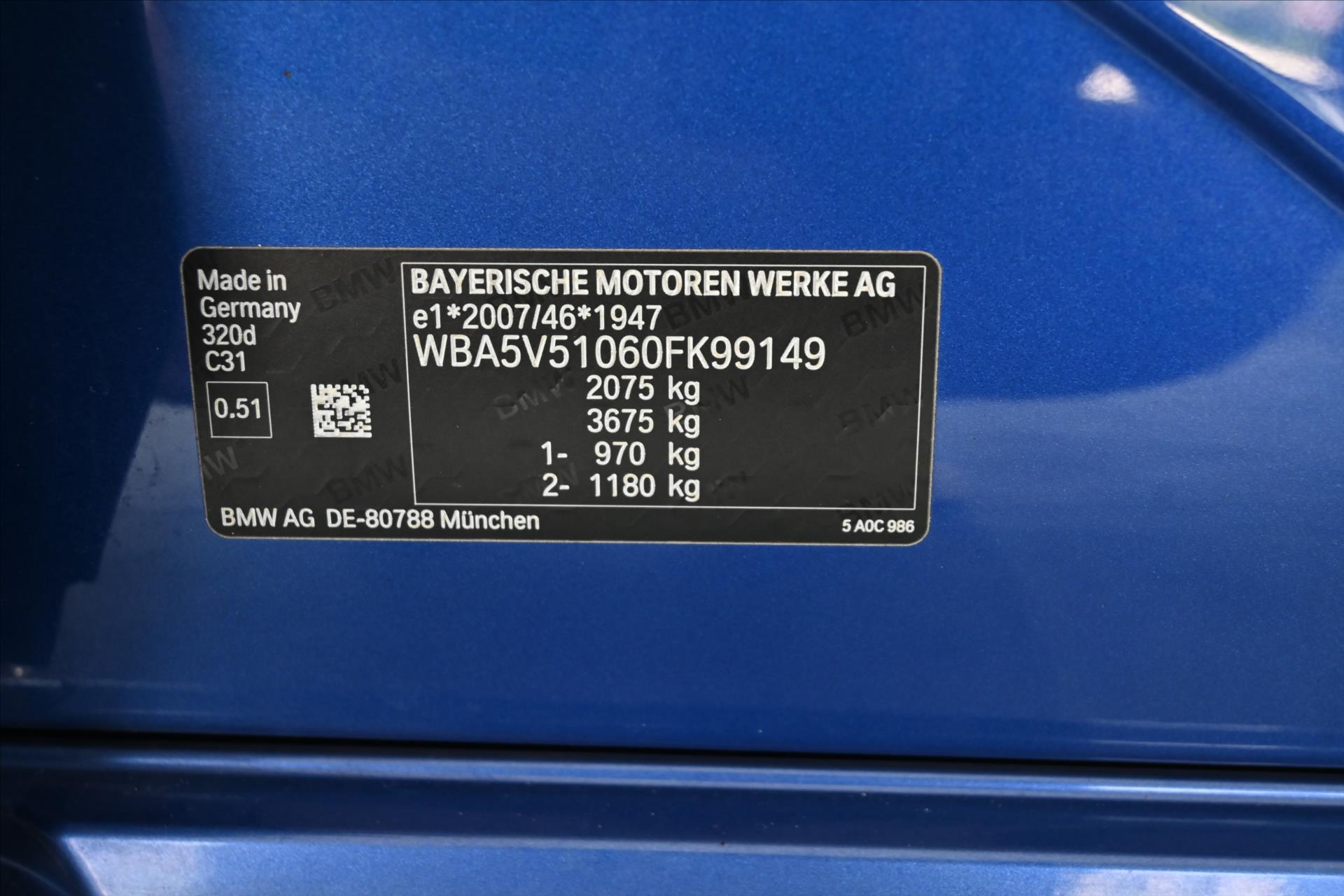 Hlavní fotografie vozu BMW Řada 3 2,0 320D 140 kW M-paket Záruka až 5 let (15)