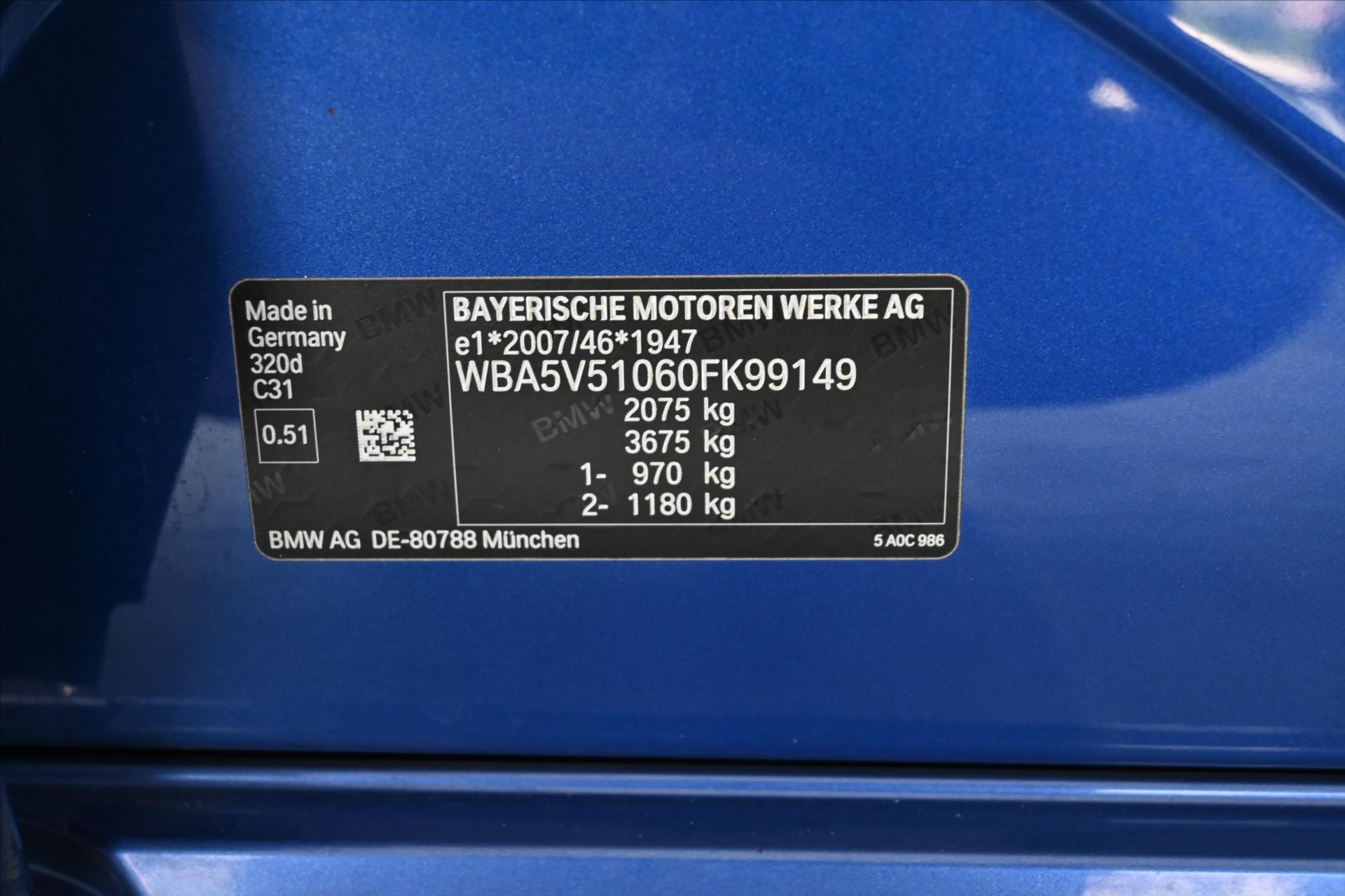 Main photo of the car BMW Row 3 2.0 320D 140 kW MANUAL M-package Warranty up to 5 years (7)