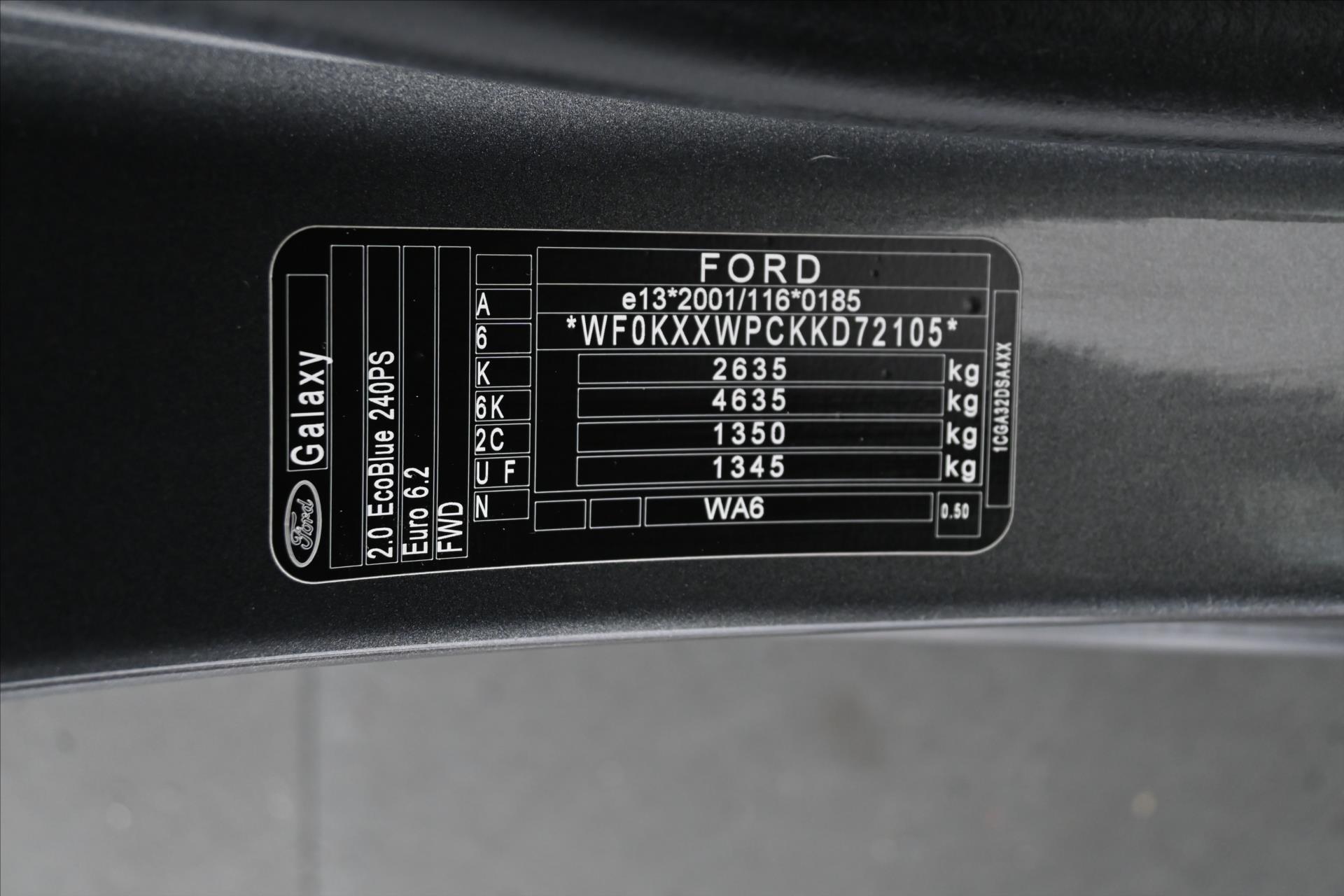 Hlavní fotografie vozu Ford Galaxy 2,0 EcoBlue 177 kW Titanium AT8 Záruka až 5 let (9)