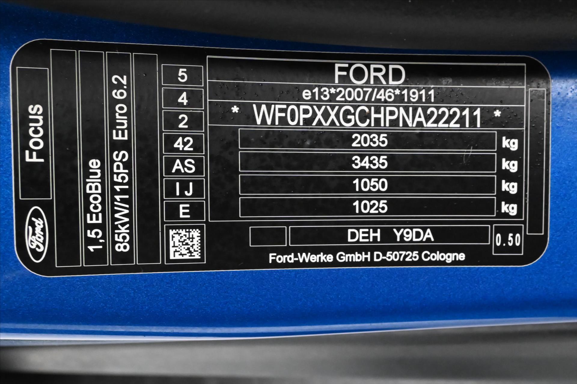 Hlavní fotografie vozu Ford Focus 1,5 EcoBlue 85 kW AT8 Titanium Záruka až 5 let (12)