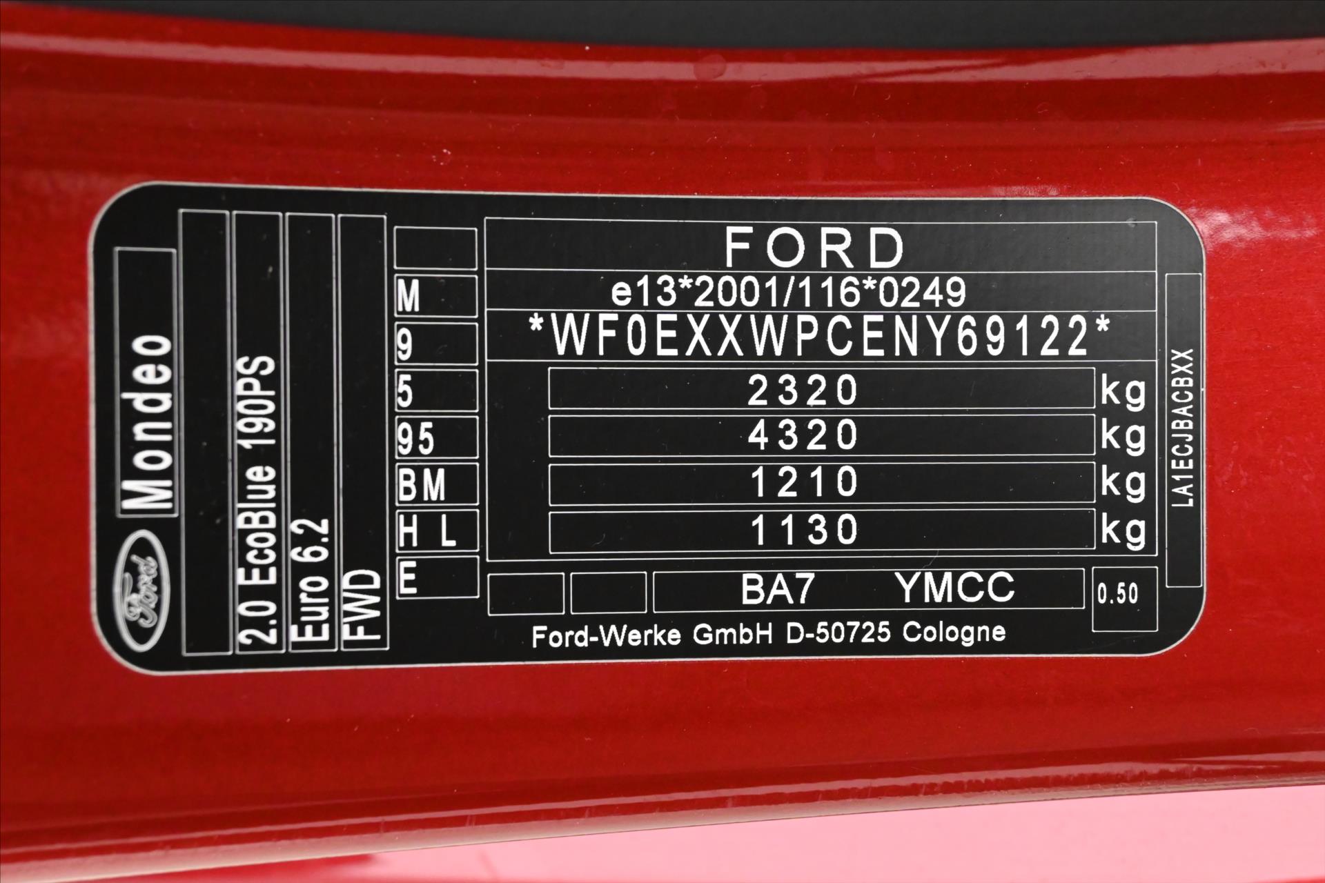 Hlavní fotografie vozu Ford Mondeo 2,0 EcoBlue 140 kW ST-Line Záruka až 5 let (12)