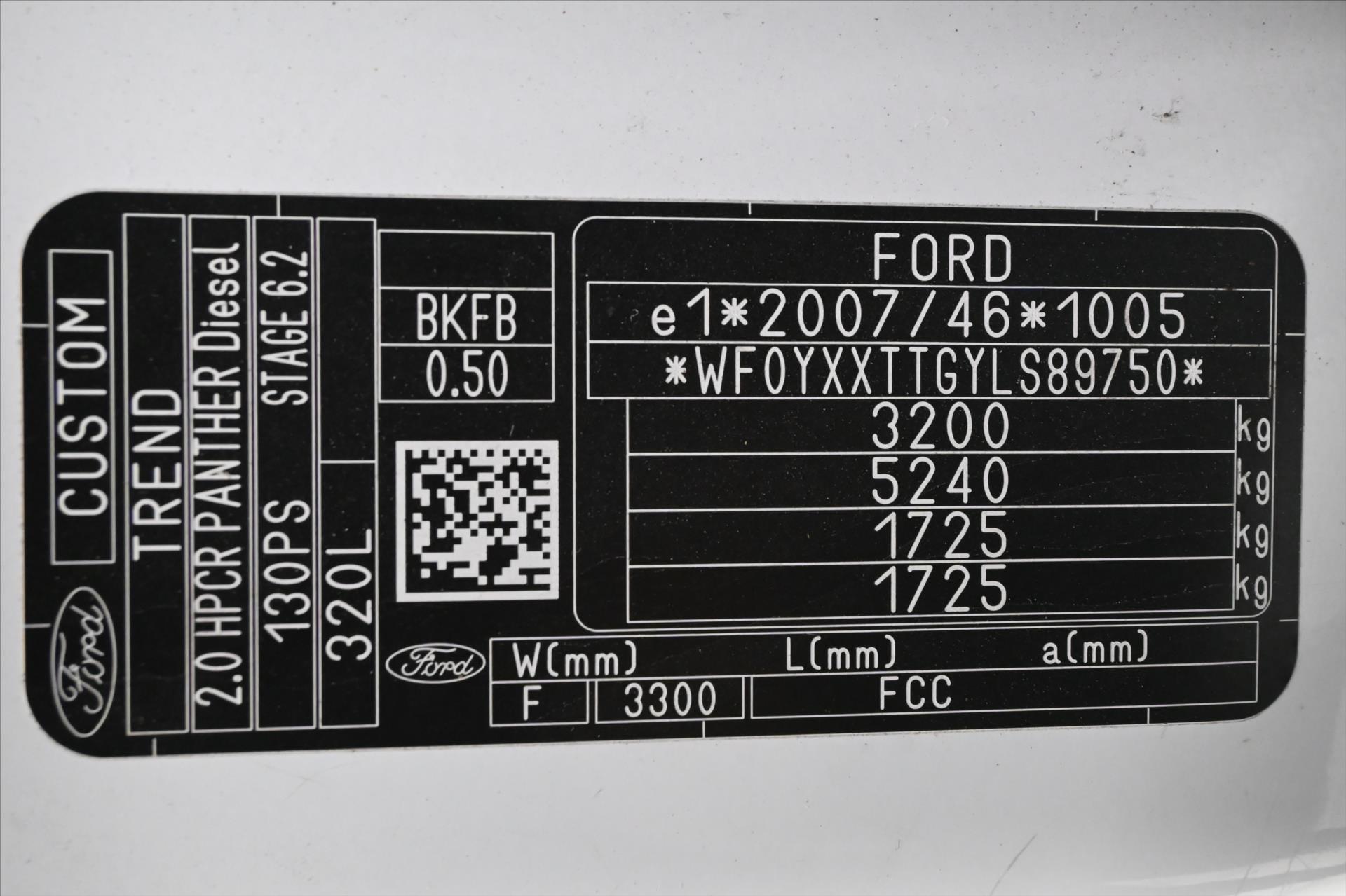 Hlavní fotografie vozu Ford Transit Custom 2,0 ECOBLUE 96KW L2H1 Záruka až 5 let (13)
