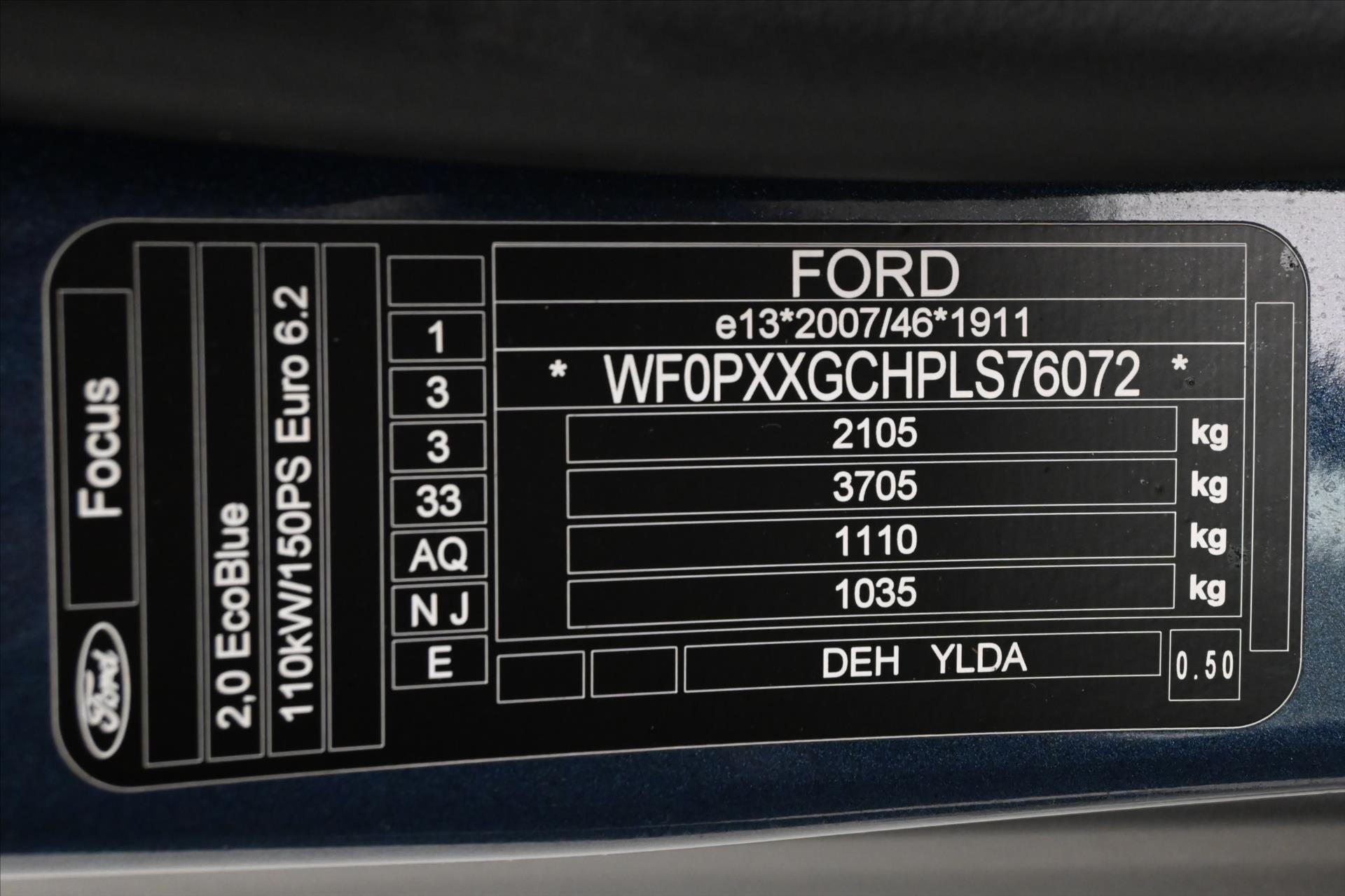 Hlavní fotografie vozu Ford Focus 2,0 Ecoblue 110 kW AT8 Záruka až 5 let (12)