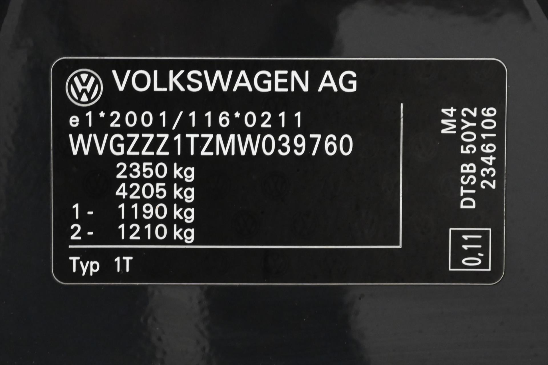 Hlavní fotografie vozu Volkswagen Touran 2,0 TDI 110 KW DSG 7 MÍST Záruka až 5 let (14)