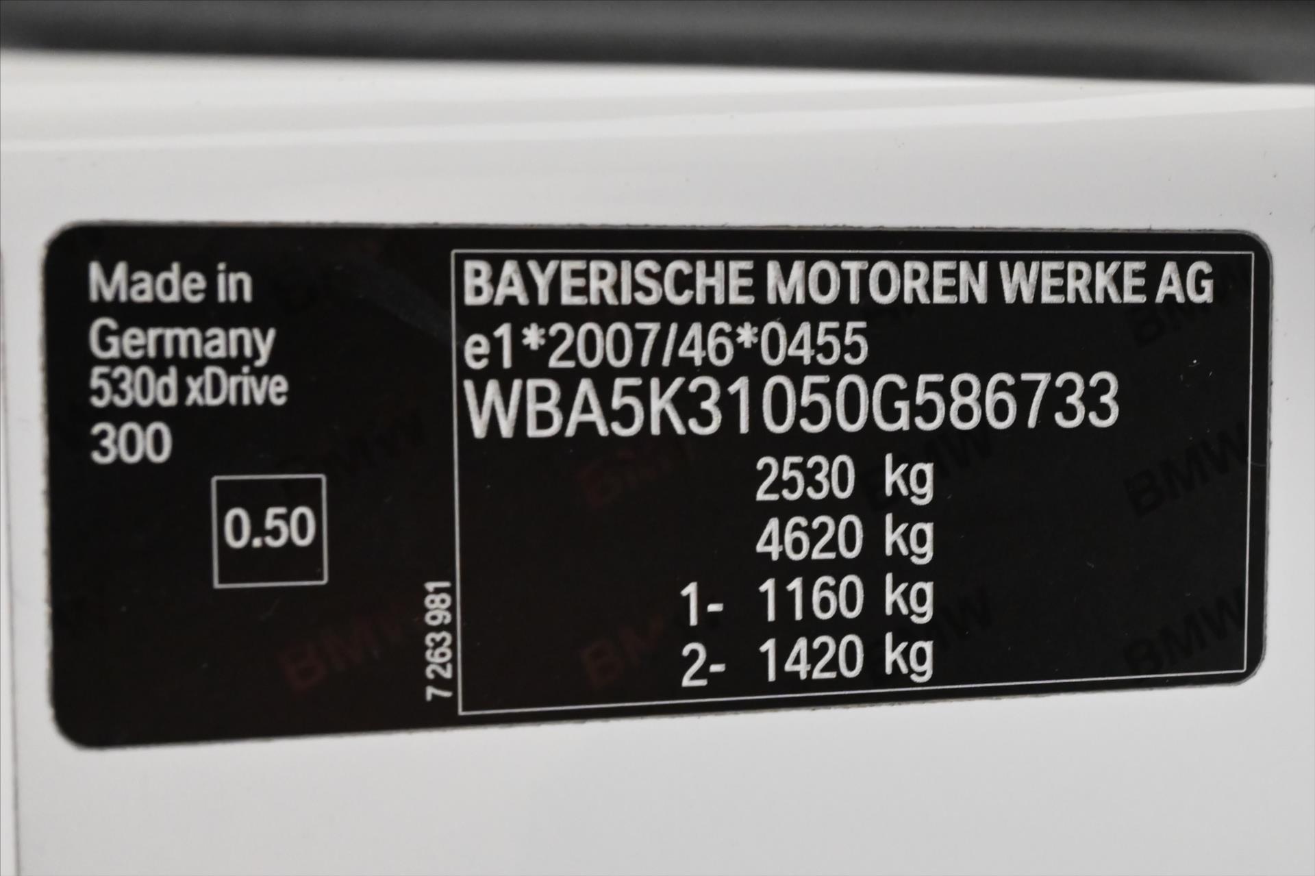 Hlavní fotografie vozu BMW Řada 5 3,0 530d 190 kW xDrive M-Packet Záruka až 5 let (12)