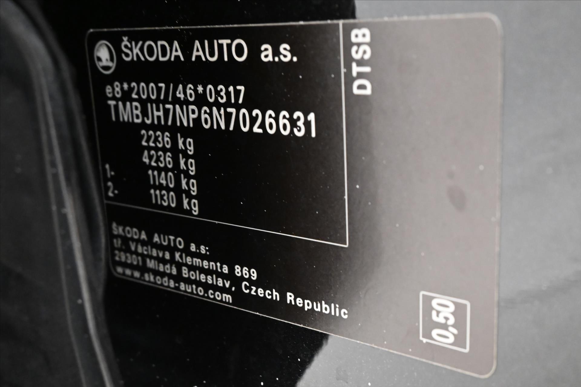 Hlavní fotografie vozu Škoda Superb 2,0 TDI 110kW DSG Style Záruka až 5 let (12)