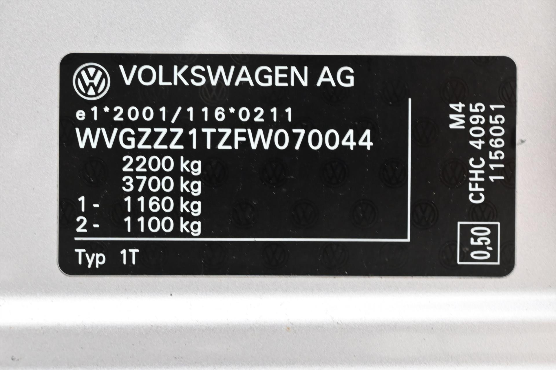 Hlavní fotografie vozu Volkswagen Touran 2,0 TDI 103 kW DSG Comfortline Záruka (12)