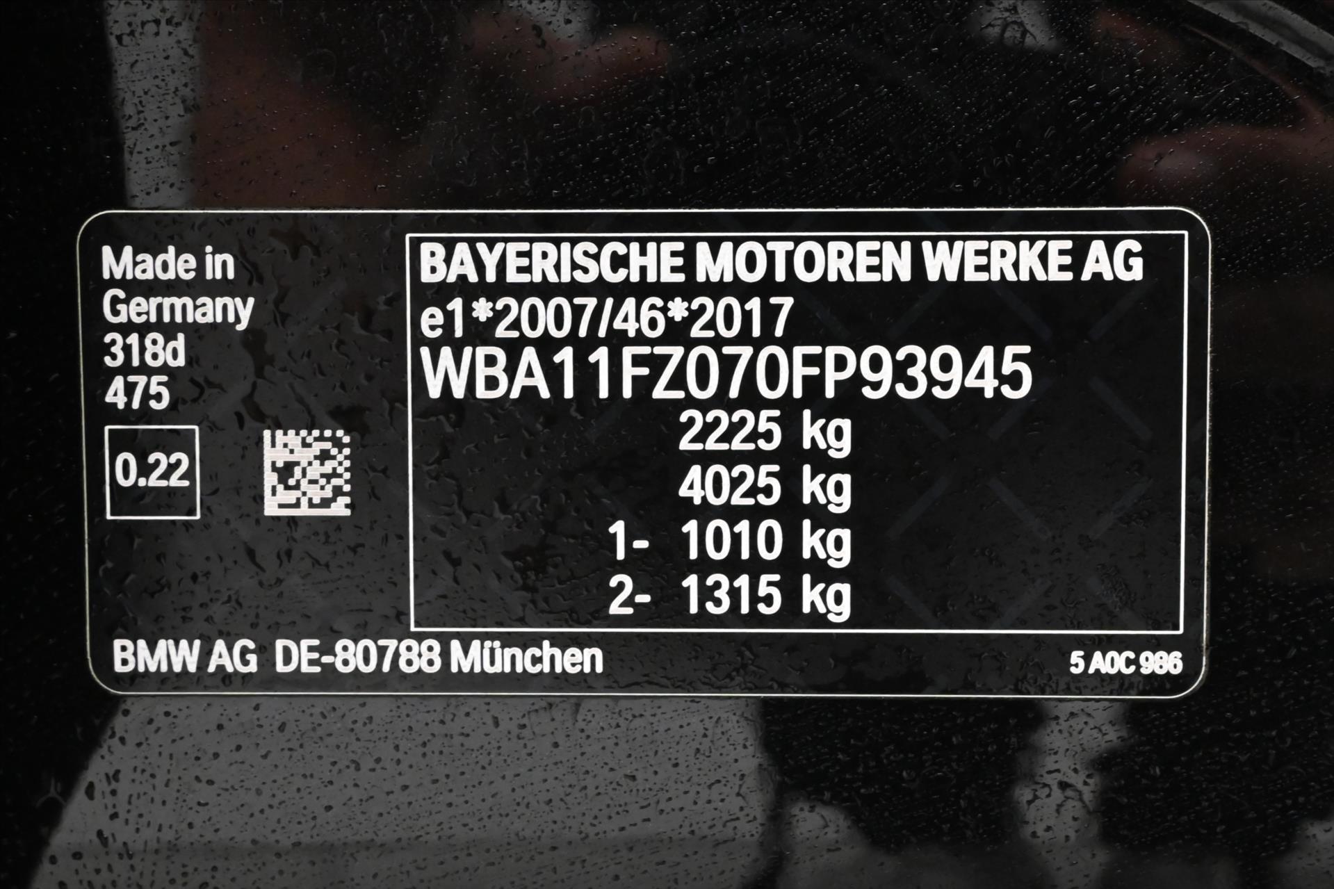 Main photo of the car BMW Row 3 2,0 318d Facelift Záruka až 5 let (11)